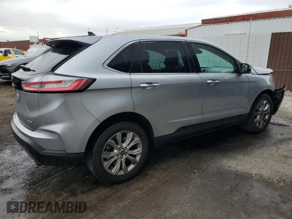 2022 Ford Edge Titanium with VIN 2FMPK4K99NBA39747, listed as a Copart auction lot 48945455 with 116,520 mi miles and Salvage Title. Bid and sale history available at carsss.com. Image 3.
