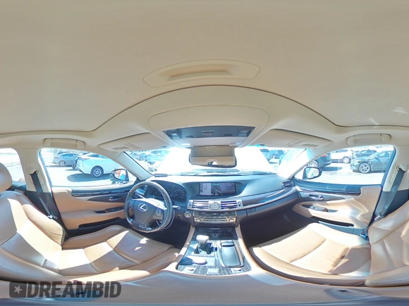 2014 Lexus LS 460 with VIN JTHCL5EF4E5022820, listed as a Copart auction lot 52346385 with 40,862 mi miles and Salvage Title. Bid and sale history available at DreamBid. Image 13.