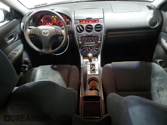 2008 Mazda 6 i Sport VE with VIN 1YVHP80C385M42447, listed as a Copart auction lot 54915095 with 110,038 mi miles and Salvage Title. Bid and sale history available at DreamBid. Image 8.