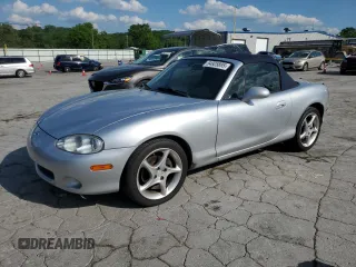2003 Mazda MX-5 Miata Cloth with VIN JM1NB353230312510, listed as a Copart auction lot 54925895 with 141,391 mi miles and Salvage Title. Bid and sale history available at DreamBid. Image 1.
