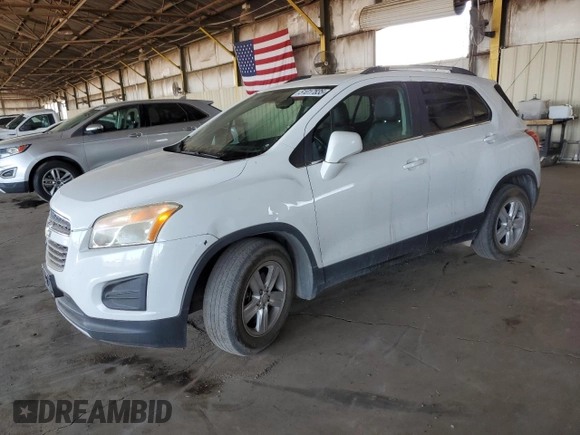 2015 Chevrolet Trax LT with VIN 3GNCJLSB9FL188790, listed as a Copart auction lot 51017835 with 139,179 mi miles and Clean Title. Bid and sale history available at carsss.com. Image 1.