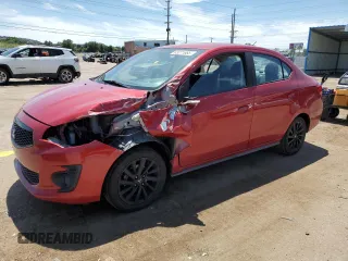 2020 Mitsubishi Mirage SE with VIN ML32F4FJ7LHF07245, listed as a Copart auction lot 63271665 with 53,527 mi miles and Salvage title. Bid and sale history available at DreamBid. Image 1.