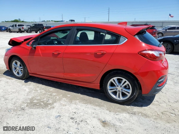 2017 Chevrolet Cruze LT with VIN 3G1BE6SMXHS513654, listed as a Copart auction lot 52231265 with 52,196 mi miles and Salvage Title. Bid and sale history available at carsss.com. Image 2.
