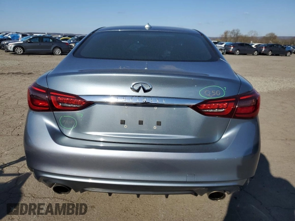2019 Infiniti Q50 Luxe z VIN JN1EV7AR4KM554346, wystawiony jako Copart lot #53628745 z przebiegiem 57 795 mil mil oraz Szkoda całkowita • Salvage title. Historia ofert i sprzedaży dostępna na DreamBid. Obrazek 6.