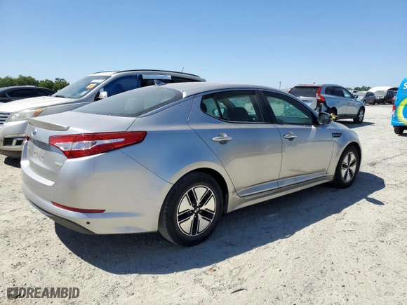2012 Kia Optima Hybrid with VIN KNAGM4AD5C5016548, listed as a Copart auction lot 53672375 with 140,833 mi miles and Clean Title. Bid and sale history available at carsss.com. Image 3.
