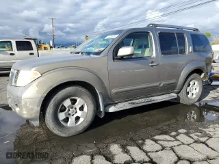 2005 Nissan Pathfinder LE with VIN 5N1AR18U45C788595, listed as a Copart auction lot 44402095 with 254,472 mi miles and Salvage Title. Bid and sale history available at carsss.com. Image 1.