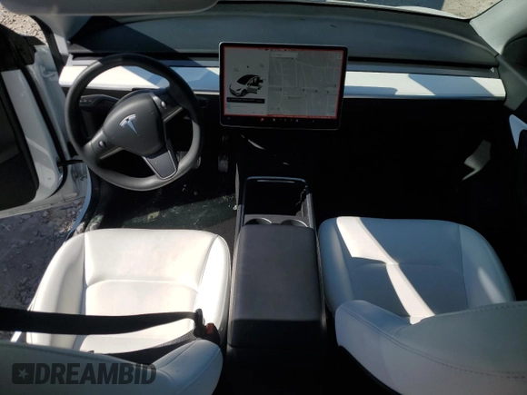 2022 Tesla Model Y Long Range z VIN 7SAYGDEE0NF339363, wystawiony jako Copart lot #44604015 z przebiegiem 48 002 mil mil oraz Szkody całkowita. Historia ofert i sprzedaży dostępna na DreamBid. Obrazek 8.