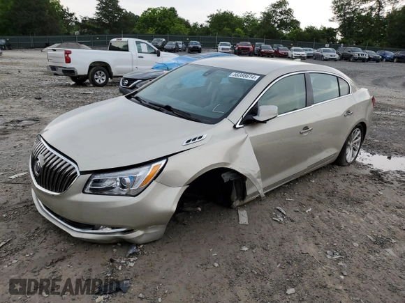 2015 Buick LaCrosse Leather with VIN 1G4GB5G3XFF198822, listed as a Copart auction lot 56388614 with 81,320 mi miles and Salvage Title. Bid and sale history available at carsss.com. Image 1.