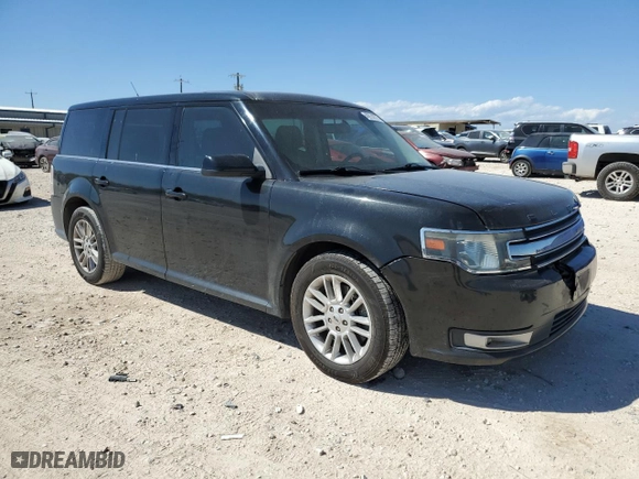 2014 Ford Flex SEL with VIN 2FMGK5C86EBD04247, listed as a Copart auction lot 48914575 with 137,775 mi miles and Salvage Title. Bid and sale history available at carsss.com. Image 4.