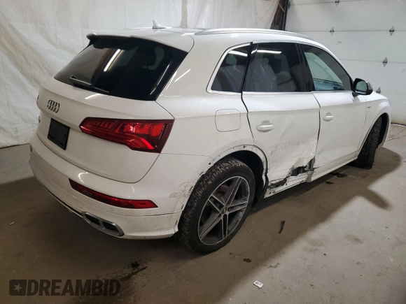 2018 Audi SQ5 Prestige with VIN WA1C4AFY0J2228486, listed as a Copart auction lot 53444105 with 100,846 mi miles and Salvage title. Bid and sale history available at DreamBid. Image 3.
