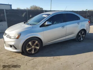 2017 Chevrolet Sonic Premier with VIN 1G1JF5SB1H4140909, listed as a Copart auction lot 46333695 with 207,044 mi miles and Clean Title. Bid and sale history available at carsss.com. Image 1.