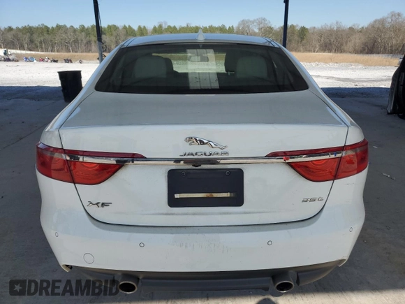 2016 Jaguar XF 35t Prestige with VIN SAJBE4BV9GCY02678, listed as a Copart auction lot 46582545 with 49,529 mi miles and Salvage Title. Bid and sale history available at carsss.com. Image 6.