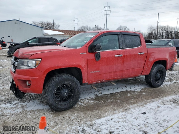 2017 Chevrolet Colorado 4WD LT with VIN 1GCPTCE1XH1223094, listed as a Copart auction lot 46211925 with 117,314 mi miles and Salvage Title. Bid and sale history available at carsss.com. Image 1.
