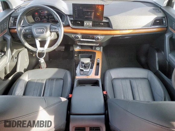 2022 Audi Q5 S line Premium Plus with VIN WA1EAAFYXN2088065, listed as a Copart auction lot 57692385 with 51,313 mi miles and Salvage title. Bid and sale history available at DreamBid. Image 8.