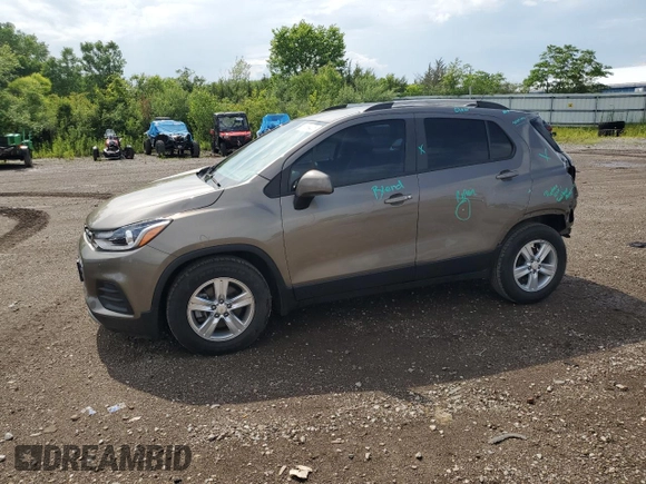 2021 Chevrolet Trax LT with VIN KL7CJLSB4MB357568, listed as a Copart auction lot 61654405 with 51,809 mi miles and Salvage title. Bid and sale history available at DreamBid. Image 1.
