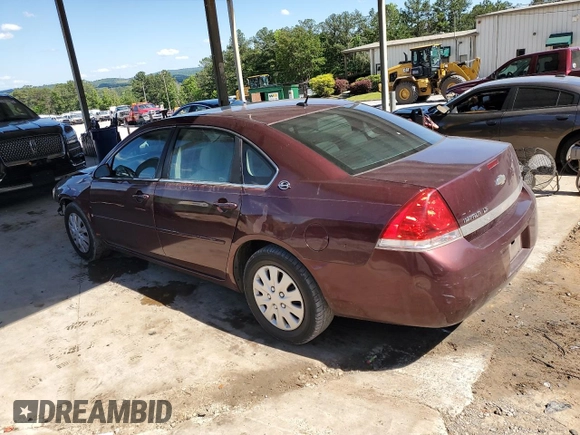 2007 Chevrolet Impala LS z VIN 2G1WB58K079414752, wystawiony jako Copart lot #58153935 z przebiegiem 276 602 mil mil oraz Szkoda całkowita • Salvage title. Historia ofert i sprzedaży dostępna na DreamBid. Obrazek 2.