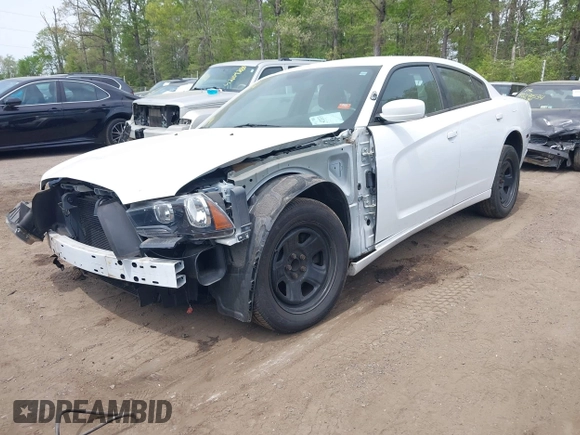 2014 Dodge Charger Police with VIN 2C3CDXAT8EH216267, listed as a IAAI auction lot 42104131 with 116,299 mi miles and . Bid and sale history available at DreamBid. Image 2.