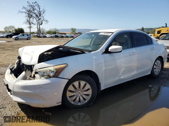 2011 Honda Accord LX z VIN 1HGCP2F30BA061949, wystawiony jako Copart lot #51793405 z przebiegiem Nie podano mil oraz Czysty tytuł • Clean title. Historia ofert i sprzedaży dostępna na DreamBid. Obrazek 1.