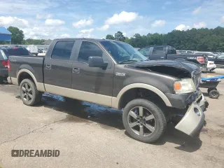 2007 Ford F-150 XLT with VIN 1FTPW14V77KD25879, listed as a Copart auction lot 58498505 with 177,059 mi miles and Salvage title. Bid and sale history available at DreamBid. Image 4.