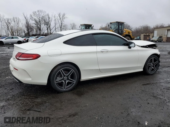 2021 Mercedes-Benz C 300 with VIN W1KWJ8EB6MG051313, listed as a Copart auction lot 52004095 with 57,684 mi miles and Salvage title. Bid and sale history available at DreamBid. Image 3.