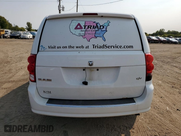 2014 Ram Cargo Van Tradesman with VIN 2C4JRGAG9ER374215, listed as a Copart auction lot 71165364 with 322,234 mi miles and Salvage Title. Bid and sale history available at carsss.com. Image 6.