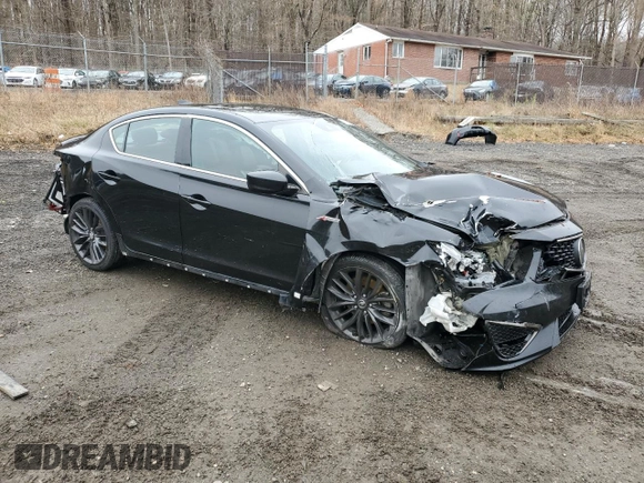 2022 Acura ILX Premium with VIN 19UDE2F80NA007870, listed as a Copart auction lot 51510945 with 79,529 mi miles and Salvage title. Bid and sale history available at DreamBid. Image 4.