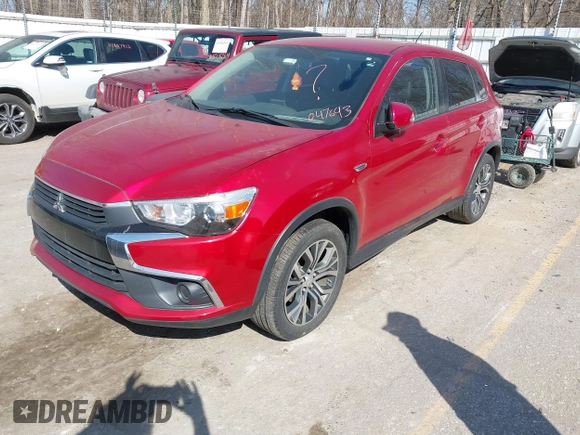 2016 Mitsubishi Outlander Sport 2.0 ES with VIN JA4AP3AU0GZ047693, listed as a IAAI auction lot 41814747 with 149,738 mi miles. Bid and sale history available at carsss.com. Image 2.