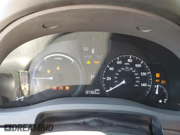 2015 Lexus RX 450h with VIN 2T2ZB1BA6FC002813, listed as a Copart auction lot 50337565 with 107,365 mi miles and Salvage Title. Bid and sale history available at DreamBid. Image 9.