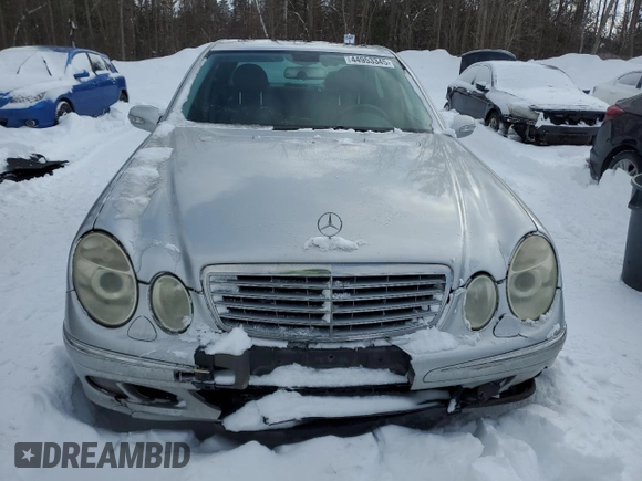 2003 Mercedes-Benz E-Class 3.2L with VIN WDBUF65J43A080257, listed as a Copart auction lot 44953345 with 257,848 mi miles and Clean Title. Bid and sale history available at carsss.com. Image 5.