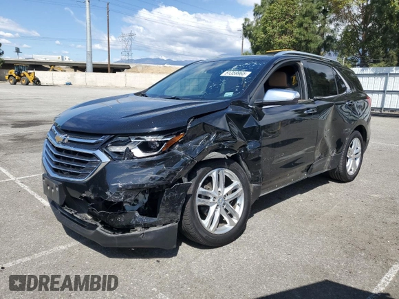 2018 Chevrolet Equinox Premier with VIN 2GNAXMEV7J6157052, listed as a Copart auction lot 51359965 with 145,382 mi miles and Salvage Title. Bid and sale history available at carsss.com. Image 1.
