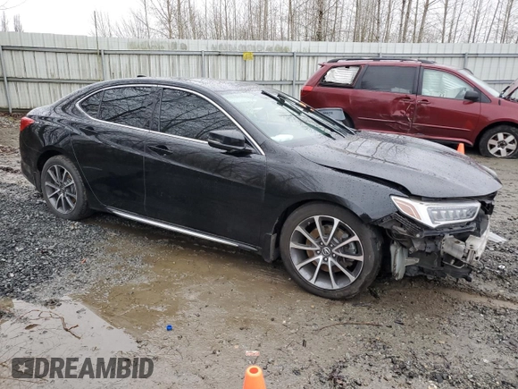 2018 Acura TLX w/Technology Pkg with VIN 19UUB2F58JA007690, listed as a Copart auction lot 87013584 with 136,048 mi miles and Salvage Title. Bid and sale history available at carsss.com. Image 4.