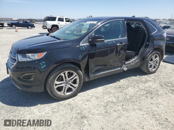 2017 Ford Edge Titanium z VIN 2FMPK4K91HBB28832, wystawiony jako Copart lot #55677655 z przebiegiem 95 457 mil mil oraz Szkoda całkowita • Salvage title. Historia ofert i sprzedaży dostępna na DreamBid. Obrazek 1.