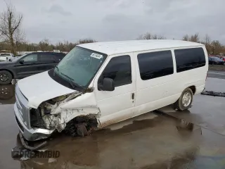 2012 Ford Econoline Passenger XL with VIN 1FBNE3BL5CDA30063, listed as a Copart auction lot 86734834 with 135,816 mi miles and Salvage Title. Bid and sale history available at carsss.com. Image 1.