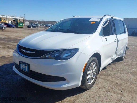 2020 Chrysler Voyager LXI with VIN 2C4RC1DGXLR256863, listed as a IAAI auction lot 41744700 with 86,470 mi miles. Bid and sale history available at carsss.com. Image 2.