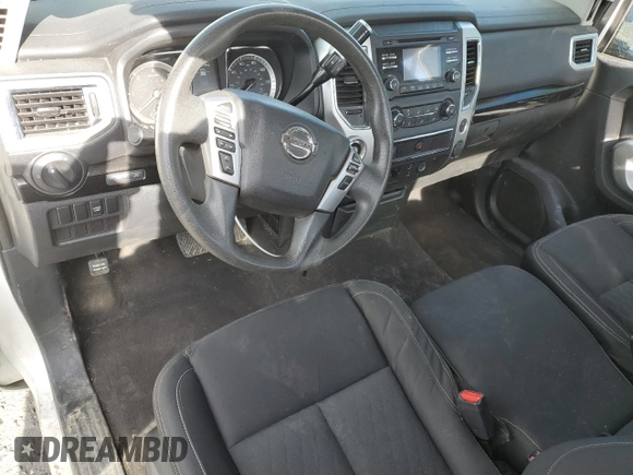 2017 Nissan Titan with VIN 1N6BA1RP7HN536578, listed as a Copart auction lot 53859555 with 39,271 mi miles and Salvage title. Bid and sale history available at DreamBid. Image 8.