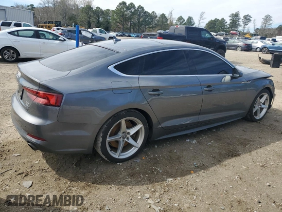 2018 Audi A5 Sportback Premium Plus with VIN WAUENCF54JA061579, listed as a Copart auction lot 49899095 with 90,295 mi miles and Salvage Title. Bid and sale history available at DreamBid. Image 3.