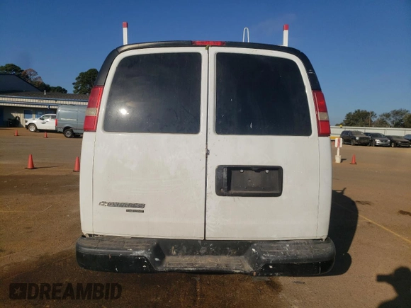 2014 Chevrolet Express Cargo Van with VIN 1GCWGFCA2E1194237, listed as a Copart auction lot 77768844 with 164,426 mi miles and Salvage Title. Bid and sale history available at carsss.com. Image 6.