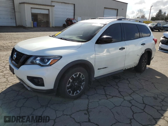 2020 Nissan Pathfinder SV with VIN 5N1DR2BM3LC616213, listed as a Copart auction lot 47273895 with 55,754 mi miles and Salvage title. Bid and sale history available at DreamBid. Image 1.