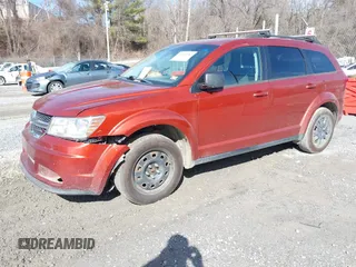 2014 Dodge Journey SE with VIN 3C4PDCAB8ET277669, listed as a IAAI auction lot 41542587 with 158,005 mi miles. Bid and sale history available at carsss.com. Image 2.