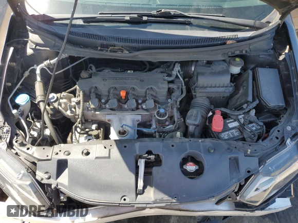 2013 Honda Civic LX with VIN 19XFB2F57DE069803, listed as a Copart auction lot 52199115 with 109,448 mi miles and Salvage Title. Bid and sale history available at DreamBid. Image 11.