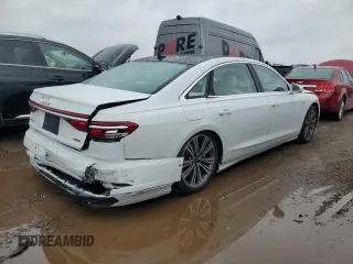 2024 Audi A8 with VIN WAULDAF85RN011982, listed as a Copart auction lot 86863894 with 1,138 mi miles and Salvage Title. Bid and sale history available at carsss.com. Image 3.