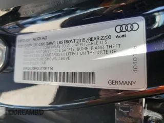 2020 Audi A3 Premium z VIN WAUAUGFF2LA105714, wystawiony jako Copart lot #47928745 z przebiegiem 64 531 mil mil oraz Szkody całkowita. Historia ofert i sprzedaży dostępna na DreamBid. Obrazek 12.