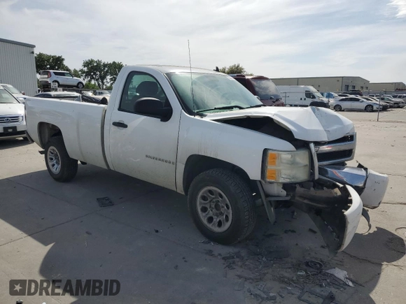 2009 Chevrolet Silverado 1500 Work Truck with VIN 1GCEC14X99Z107681, listed as a Copart auction lot 53212245 with 284,658 mi miles and Salvage Title. Bid and sale history available at DreamBid. Image 4.