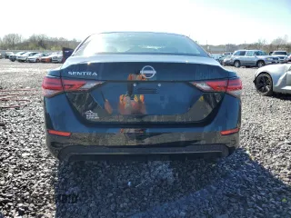 2025 Nissan Sentra S with VIN 3N1AB8BV3SY218578, listed as a Copart auction lot 48521795 with 8,200 mi miles and Salvage Title. Bid and sale history available at DreamBid. Image 6.