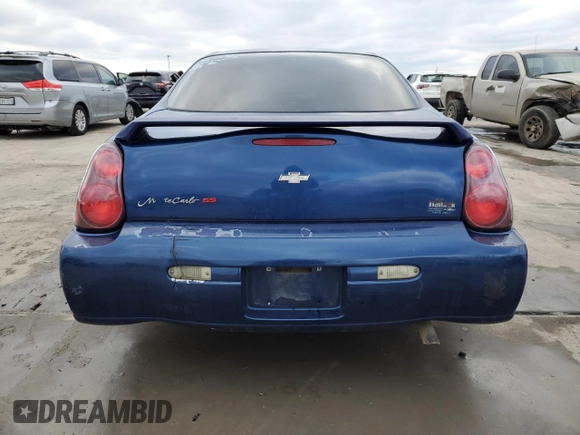 2005 Chevrolet Monte Carlo LS with VIN 2G1WW12E259261854, listed as a Copart auction lot 88120585 with 0 mi miles and Salvage Title. Bid and sale history available at carsss.com. Image 6.