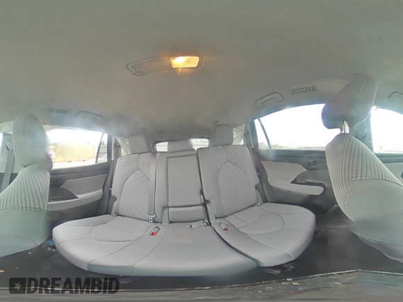 2023 Toyota Highlander Hybrid LE with VIN 5TDBBRCH5PS586128, listed as a Copart auction lot 55253445 with 28,362 mi miles and Salvage title. Bid and sale history available at DreamBid. Image 14.