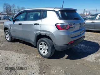 2018 Jeep Compass Sport with VIN 3C4NJDAB8JT191603, listed as a IAAI auction lot 41674308 with 107,291 mi miles and . Bid and sale history available at DreamBid. Image 3.