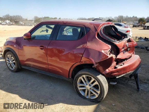 2013 Nissan Juke S with VIN JN8AF5MR9DT222005, listed as a Copart auction lot 46606875 with 0 mi miles and Salvage Title. Bid and sale history available at carsss.com. Image 2.