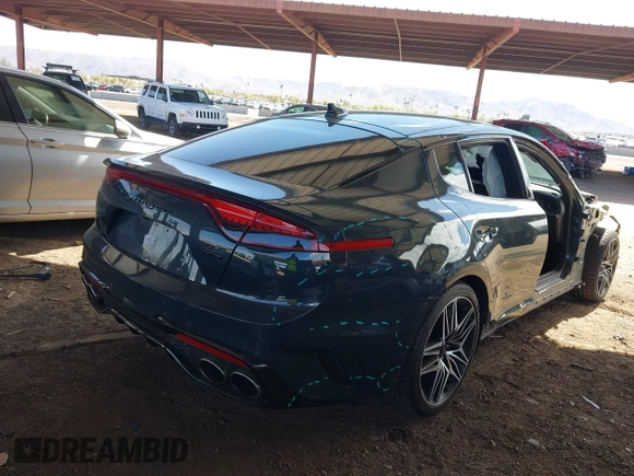 2022 Kia Stinger GT1 with VIN KNAE45LC3N6115626, listed as a IAAI auction lot 41757758 with 22,647 mi miles and . Bid and sale history available at DreamBid. Image 21.