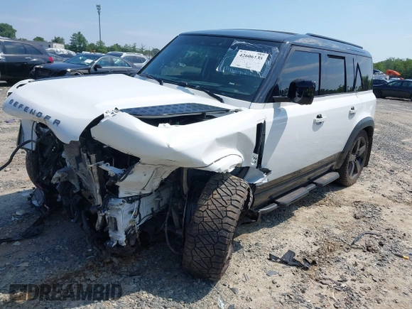 2021 Land Rover Defender with VIN SALE3ERU0M2038671, listed as a IAAI auction lot 42606135 with 79,051 mi miles and . Bid and sale history available at DreamBid. Image 18.